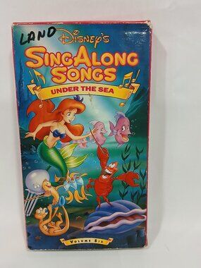 Disney Sing-Along Songs Under the Sea VHS 1990 Musical Animation Disney